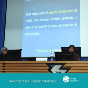 XV Xornadas de Saúde Perinatal e Reprodutiva en Santiago 2022 matronas galegas AGAM Maica Grandío ponencia