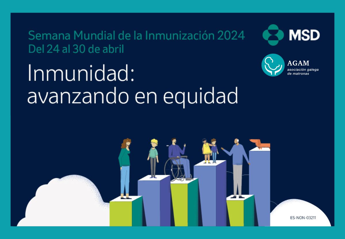 Semana Mundial Inmunización 2024 matronas galegas AGAM MSD web